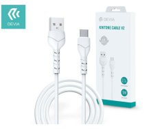 USB kabelis Devia Kintone Type-C 1.0m balts 5V 2.1A 6938595351136 (6938595351136) ( JOINEDIT57830603 ) USB kabelis
