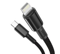 Kabel USB-C do Lightning Baseus High Density Braided  20W  5A  PD  1m (czarny) ( 6953156231917 6953156231917 )