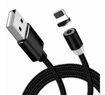 USB kabelis Magnetic Type-C magnetisks 1.0m melns 4000000943556 (4000000943556) ( JOINEDIT57801543 ) USB kabelis