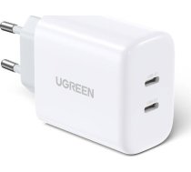Ladowarka Ugreen Ladowarka sieciowa UGREEN CD243  2x USB-C  40W (biala) 10343B (6941876221424) ( JOINEDIT52487407 ) iekārtas lādētājs