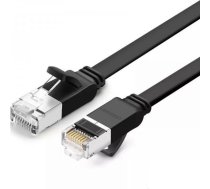 Ugreen Plaski kabel sieciowy UGREEN z metalowymi wtyczkami  Ethernet RJ45  Cat.6  UTP  0 5m (czarny) UGR253BLK (6957303851836) ( JOINEDIT22328229 ) tīkla kabelis