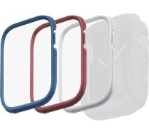 Uniq Ramka UNIQ do etui Moduo Apple Watch 4/5/6/7/8/SE 44/45mm Niebieski-Czerwony-Bialy/Blue-Red-White [3 PACK] UNIQ742 (8886463681022) ( JOINEDIT38448280 )