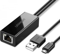 Ugreen Adapter sieciowy UGREEN 30985 Micro USB do RJ45  do TV stickow i Chromecastow (czarny) UGR311BLK (6957303839858) ( JOINEDIT36331274 ) tīkla kabelis