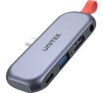 UNITEK HUB USB-C HDMI 2.0 MINIJACK PD 100W 10 GBPS ( D1070A D1070A ) USB centrmezgli