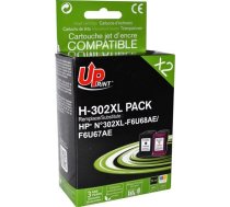 Tusz UPrint UPrint kompatybilny ink / tusz z F6U68AE  F6U67AE  HP 302XL  black+color  600+400s  20+18ml  H-302XL BK/CL PACK  dla HP OJ 3830  H-302XL BK/CL PACK (3584770903725) ( JOINEDIT31910613 ) kārtridžs