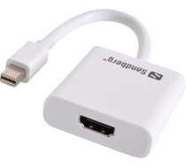 Kabel Sandberg DisplayPort Mini - HDMI 0.1m bialy (50829) 50829 (5705730508295) ( JOINEDIT43626148 ) kabelis video  audio