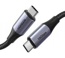 UGREEN US355 USB-C to USB-C  3.1 Gen.2  PD  5A  100W  4K  10Gbps  1m (black) ( 6957303881505 6957303881505 80150 UGR455BLK UGREE 80150 ) USB kabelis