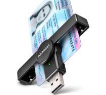 Axagon Foldable pocket USB-A contact Smart / ID card reader. ( 8595247907844 8595247907844 CRE SMPA ) karšu lasītājs