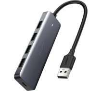 Ugreen Adapter 4in1 UGREEN Hub USB to 4x USB 3.0 + USB-C (gray) ( 6957303804375 50985B 50985B 6957303804375 )