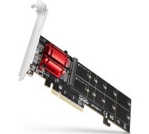 Axagon PCEM2-ND PCIE 2X NVME M.2 CONTROLLERPCI-Express x8 internal controller for connecting two NVMe M.2 SSD disks to a computer. Supports ( PCEM2 ND ) adapteris