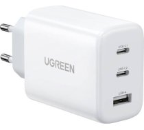 Ugreen charger CD275 wall charger  2x USB-C  1x USB  65W (white) ( 90496B 6941876221455 90496B ) iekārtas lādētājs