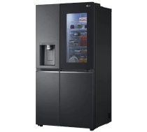 LG SBS Ledusskapis InstaView udens ledus dozators 635 L augstums 179 cm melns ( GSXV91MCAE GSXV91MCAE.AMCQEUR )