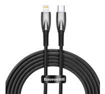 USB-C cable for Lightning Baseus Glimmer Series  20W  2m (Black) ( CADH000101 CADH000101 ) USB kabelis