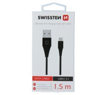 Swissten Data USB / USB-C 3.1 Datu un uzlādes vads 1.5m ( 71504401 71504401 )