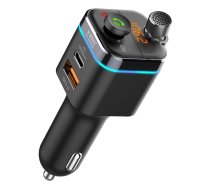 Savio TR-12 Bluetooth 5.0 FM Transmitter Ar Uzlādes Ligzdu USB Quick Charge 3.0 / Micro SD TR-12 (5901986046349) ( JOINEDIT45981646 ) FM transmiteris