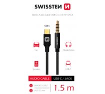 Swissten Textile Audio Adapteris USB-C / 3 5 mm / 1.5m ( 73501303 73501303 73501303 )