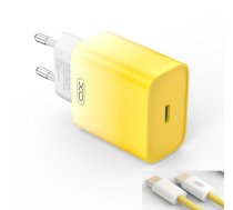XO CE18 PD Tīkla Lādētājs 30W ar USB-C - USB-C Vads 1m CE18-YE2 (6920680851775) ( JOINEDIT56069669 ) iekārtas lādētājs
