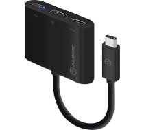 Alogic Adapter USB-C Multiport HDMI/USB3.0/USBC 4K   schwarz ( MP UCHDCH MP UCHDCH ) adapteris