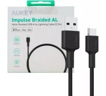 Kabel USB Aukey USB-A - USB-C 0.9 m Czarny (CB-CD30 BK) CB-CD30 BK (608119201181) ( JOINEDIT52065241 ) USB kabelis