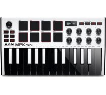 AKAI MPK Mini MK3 Control keyboard Pad controller MIDI USB Black  White ( MPKMINI3W MPKMINI3W ) klaviatūra