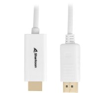 Sharkoon Displayport 1.2 to HDMI 4K White 2m ACTIVE 4Kx2K 60hz cable adapter ( 4044951037711 4044951037711 )