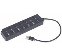 GEMBIRD 7-port USB HUB ( UHB U3P1U2P6P 01 UHB U3P1U2P6P 01 ) USB centrmezgli