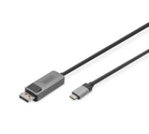 DIGITUS - video adapter cable - DisplayPort to 24 pin USB-C - 1 m ( DB 300334 010 S DB 300334 010 S DB 300334 010 S ) kabelis  vads
