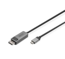 DIGITUS 8K 30Hz. USB Type C to DP cable ( DB 300334 020 S 4016032483908 ) kabelis video audio