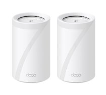 TP-Link Deco BE65 Tri-band (2.4 GHz / 5 GHz / 6 GHz) Wi-Fi 7 (802.11be) White 4 Internal 4897098686980 ( DECO BE65(2 PACK) Deco BE65(2-pack)(EU) DecoBE652pack ) Rūteris