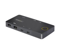 2-Port USB-C KVM Switch Single-4K 60Hz HDMI Monitor Dual-100W Power Deliver... ( C2 H46 UC2 PD KVM ) KVM komutators