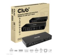 Club3D KVM Switch 4K60Hz 2x USB-C HDMI/DP/3xUSB/2xUSB-C/LAN retail ( CSV 1585 CSV 1585 CSV 1585 ) KVM komutators