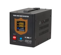 Uninterruptible power supply KEMOT PROsinus-800 converter with pure sine wave and charging function 12V 230V 800VA/500W - black color ( LEC URZ3405B ) nepārtrauktas barošanas avots UPS