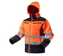 Kurtka robocza ostrzegawcza softshell z kapturem  pomaranczowa  rozmiar XXXL TOP-81-701-XXXL ( JOINEDIT57948794 )