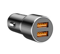 Jellico F9 36W Kompakts Auto DC 12-24V Divu 18W USB Ligzdu 3.1A Adaptīvs ātrs lādētājs Melns ( F9BK 6974929201845 ) iekārtas lādētājs