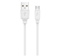 Jellico B15 Izturīgs-Mīksts Universāls Micro USB uz USB Datu Ātrās Uzlādes 2A kabelis 1m ( B15MICWH 6974929202224 ) USB kabelis