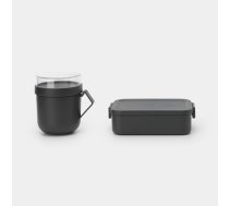 BRABANTIA Make amp; Take pusdienu komplekts  dark grey 206665 ( 206665 206665 206665 )