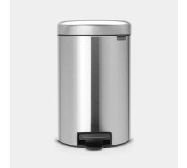 BRABANTIA atkritumu tvertne ar pedāli NewIcon 12L Matt Steel Fringerprint Proof 112041 ( 8710755112041 11 20 41 ) atkritumu tvertne