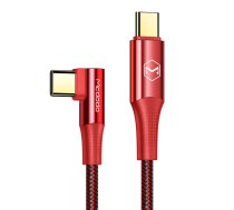 Cable USB-C to USB-C Mcdodo CA-8321 100W 90 Degree 1.2m (red) ( CA 8321 CA 8321 ) USB kabelis