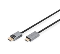 DIGITUS DisplayPort Adapterkabel  DP - HDMI Typ A 1 8m ( DB 340202 018 S DB 340202 018 S DB 340202 018 S ) kabelis video  audio
