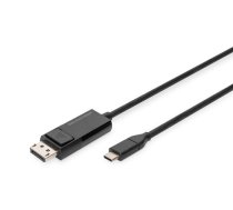 DIGITUS USB Typ CDisplayPort Bidirektional Adapterkabel 2m ( AK 300334 020 S AK 300334 020 S ) USB kabelis