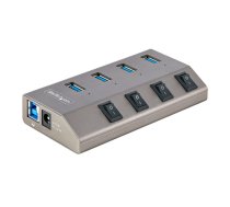 STARTECH 4-PT USB HUB W/ON/OFF SWITCHES WITH INDIVIDUAL ON/OFF SWITCHES ( 5G4AIBS USB HUB EU ) USB centrmezgli