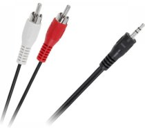 Kabel Jack 3.5mm - RCA (Cinch) x2 10m czarny (KPO2747-10) KPO2747-10 (5901436713692) ( JOINEDIT40846419 ) kabelis video  audio