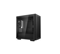 Deepcool CH370 Side window Black Micro ATX Power supply included No ATX PS2 ( R CH370 BKNAM1 G 1 ) Datora korpuss