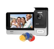 Philips WelcomeEye Touch  Zestaw wideodomofonowy  bezsluchawkowy  kolor  LCD 7"  dotykowy  menu OSD  sterowanie brama  RFID 531101 ( JOINEDIT57952270 )