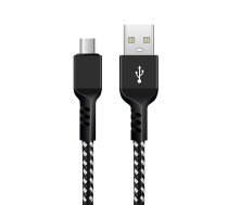 Kabel microUSB Maclean  wspierajacy Fast Charge 2.4A  przesyl danych  5V/2.4A  czarny  dl. 1m  MCE473 CEN-70316 ( JOINEDIT57952828 )