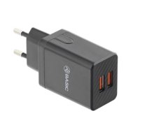 Tellur Basic Wall charger HC204 2xUSB  2.4A  black 5949120000888 ( TLL151211 TLL151211 TLL151211 ) iekārtas lādētājs