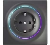 FIBARO Walli Outlet type F  Black Z-Wave EU  Fibaro ( FGWOE 011 8 ZW5 EU Antracyt FGWOE 011 8 ZW5 EU Antracyt FGWOE 011 8 ZW5 EU Antracyt )