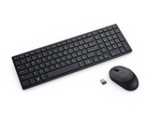Dell Silent Keyboard and Mouse KM555 Keyboard and Mouse Set Wireless Ukrainian (QWERTY) Black 2.4 GHz Bluetooth 5.1 Wireles ( 580 BBWJ KM555-BLK-UKR ) klaviatūra