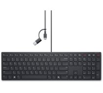 Dell Collaboration Keyboard KB525C Keyboard Wired Ukrainian (QWERTY) Black USB-C 5397184922118 ( 580 BBTG 5397184922118 KB525C-UR-EMEA ) klaviatūra