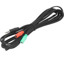 Kabel Xtreme Jack 3.5mm - Jack 3.5mm x2 3.5m czarny (2GN.3 5ST) 2GN.3 5ST (5900804073505) ( JOINEDIT40879459 ) kabelis video audio